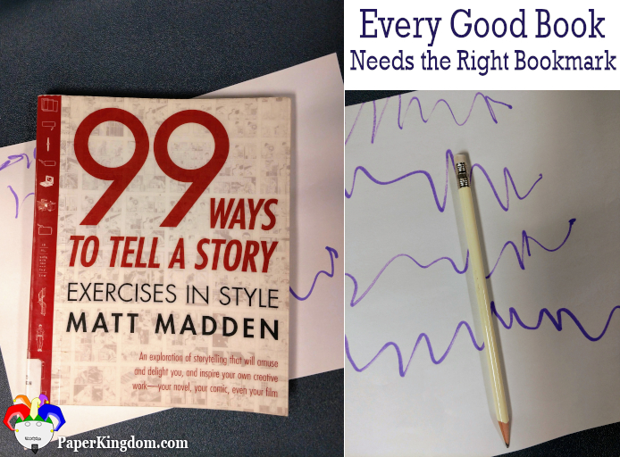 99 Ways to Tell a Story: Exercises in Style by Matt Madden marked with a pencil