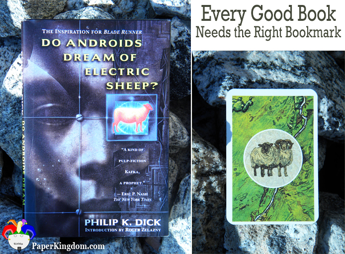 Do Androids Dream of Electric Sheep marked with Sheep card from Settlers of Catan