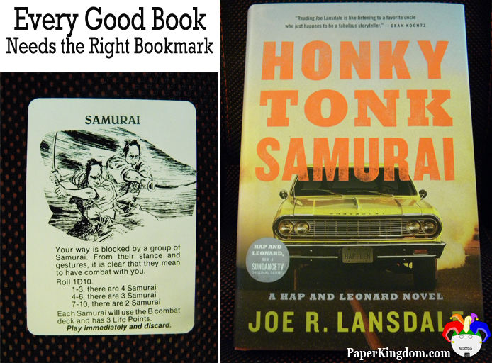 Honky Tonk Samurai by Joe R. Lansdale marked with Samurai, Lone Wolf and Cub board game card