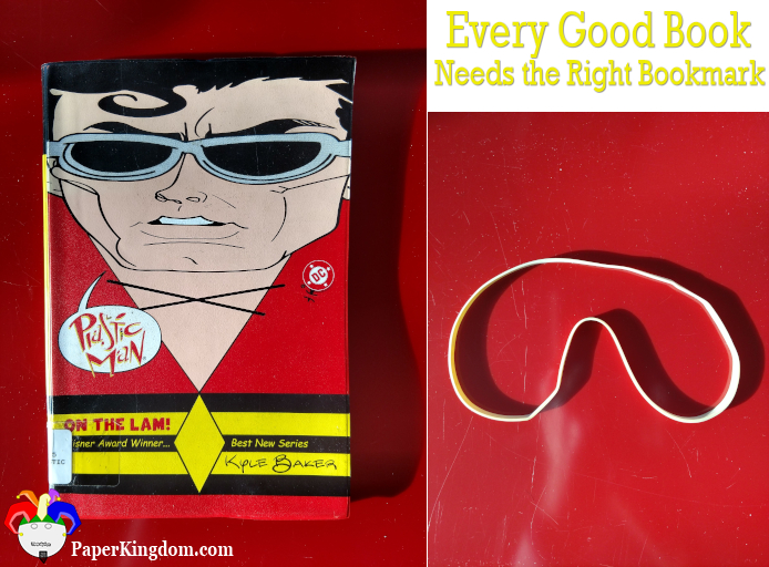 Plastic Man: On the Lam! by Kyle Baker marked with a big rubber band