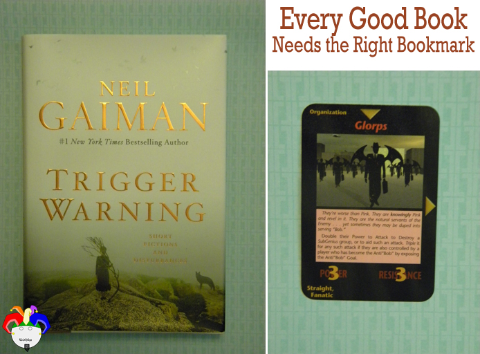 Trigger Warning by Neil Gaiman marked with Glorps, Illuminati New World Order SubGenius card