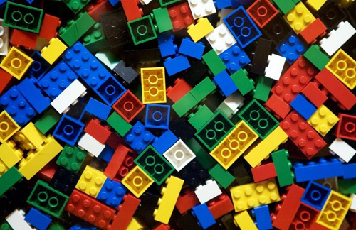A buncha LEGO bricks
