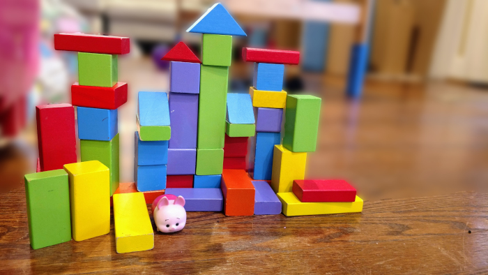my daughter makes the best block castles