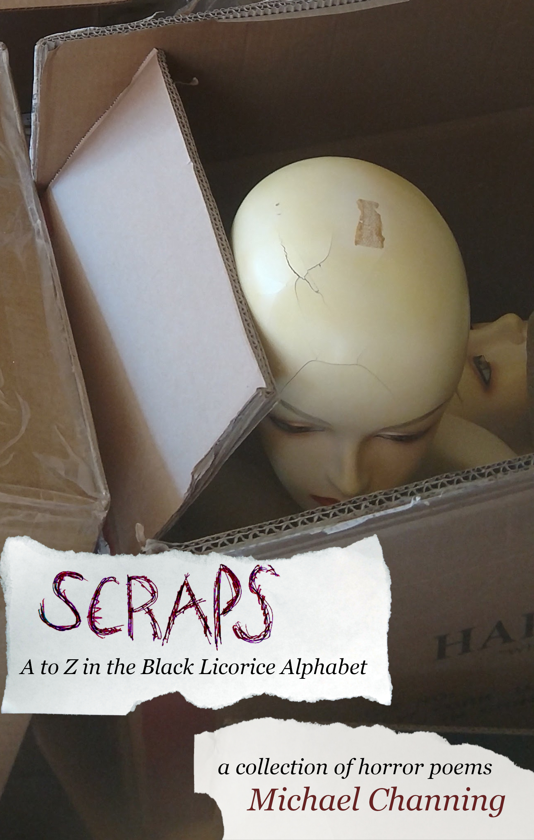 Scraps, a book of horror poems by Michael Channing
