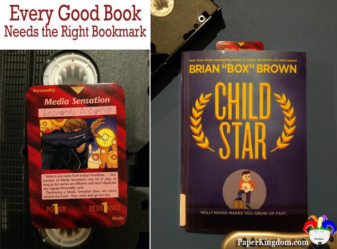 Child Star by Brian 'Box' Brown  marked with Illuminati: NWO card Media Sensation with Leonardo DiCaprio's name written in the blank space