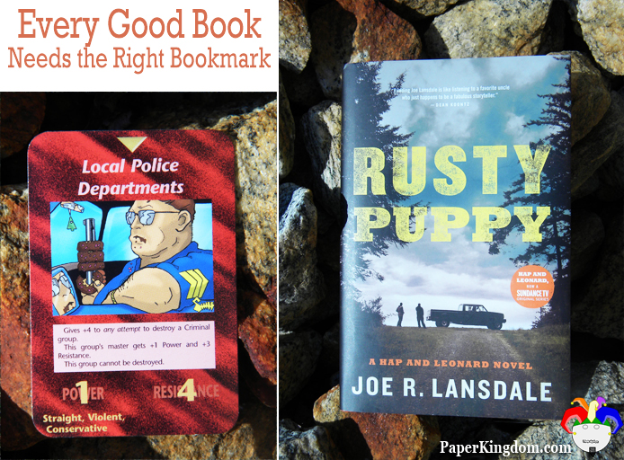 Rusty Puppy by Joe. R. Lansdale marked with Illuminati: New World Order card Local Police Departments