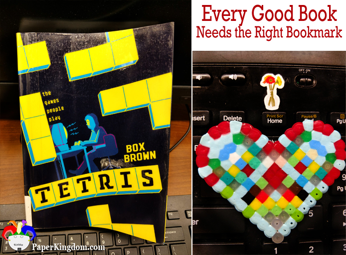 Tetris: the Games People Play by Box Brown marked with a pixelated heart