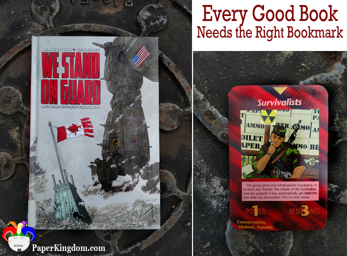 We Stand on Guard by Bian K. Vaughan and others marked with Illuminati: NWO card Survivalists
